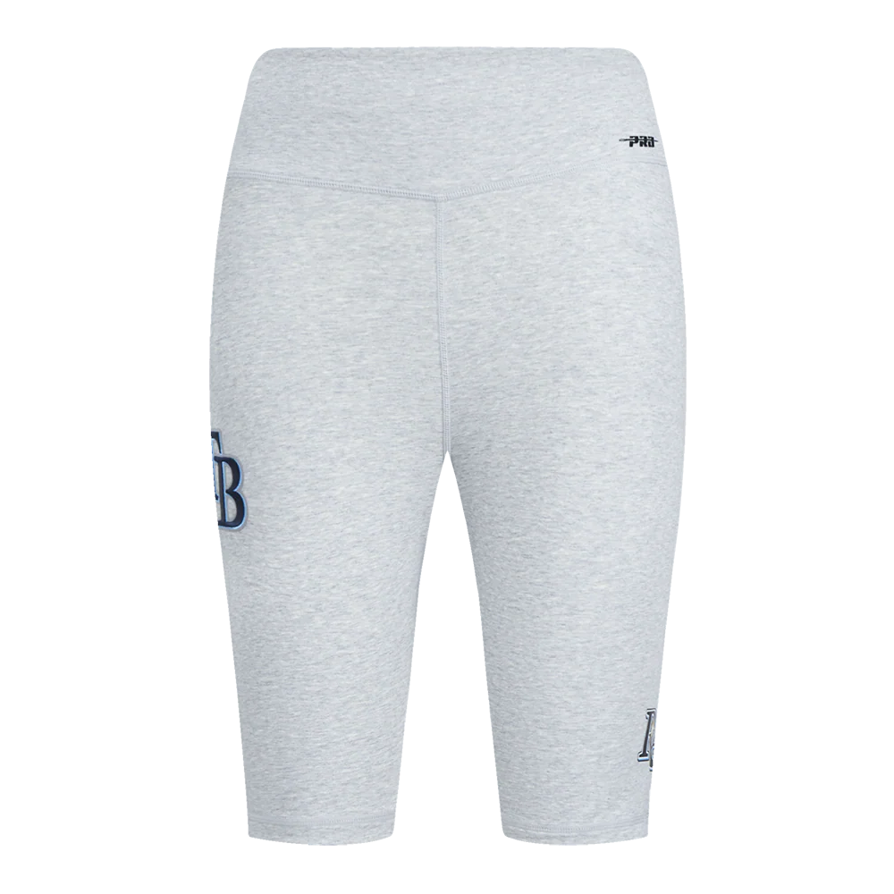 MLB TAMPA BAY RAYS CLASSIC WOMEN'S COTTON BIKE SHORT (HEATHER GREY) - Image 2