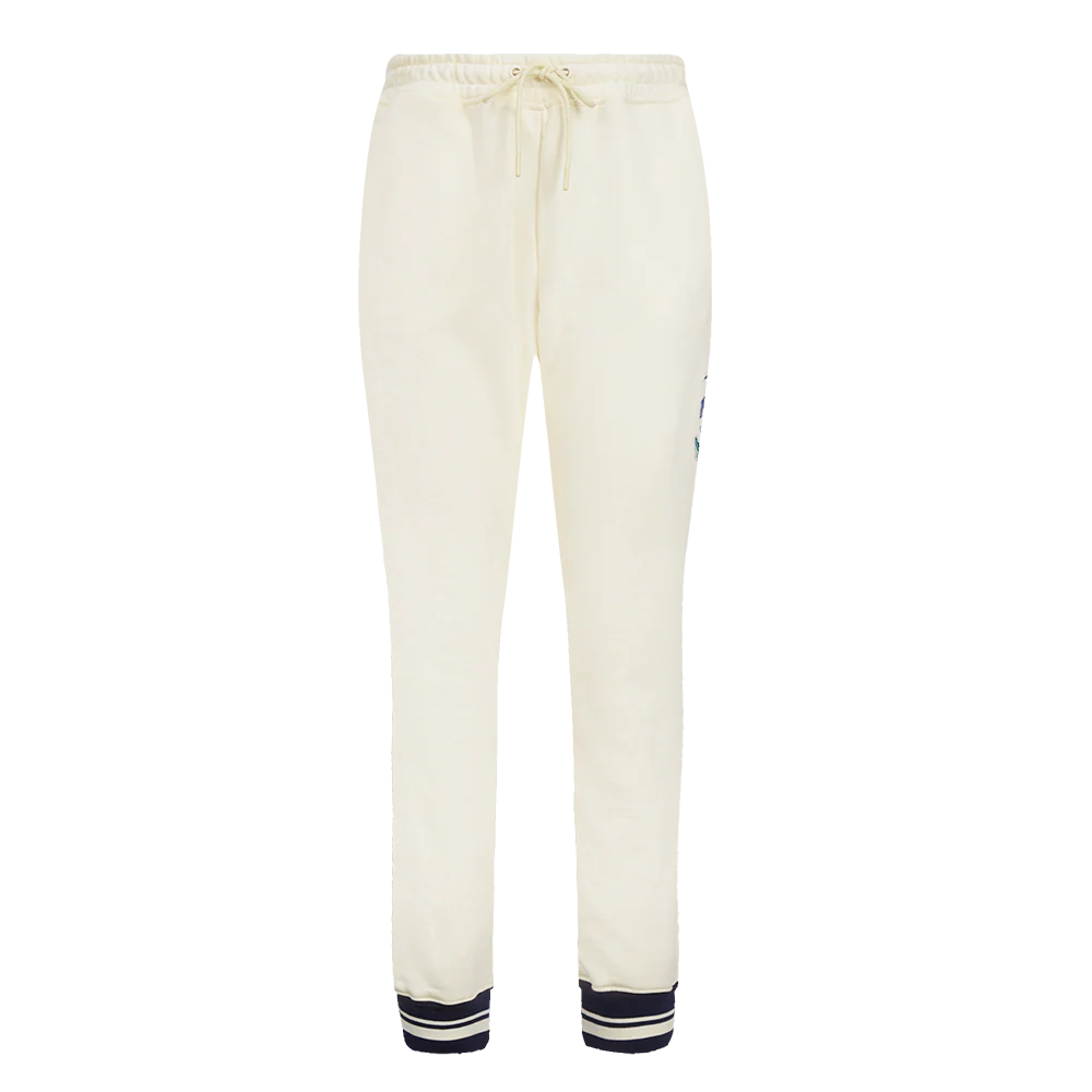 MLB TAMPA BAY RAYS RETRO CLASSIC WOMEN'S RIB SWEATPANT (EGGSHELL/ MIDNIGHT NAVY) - Image 2