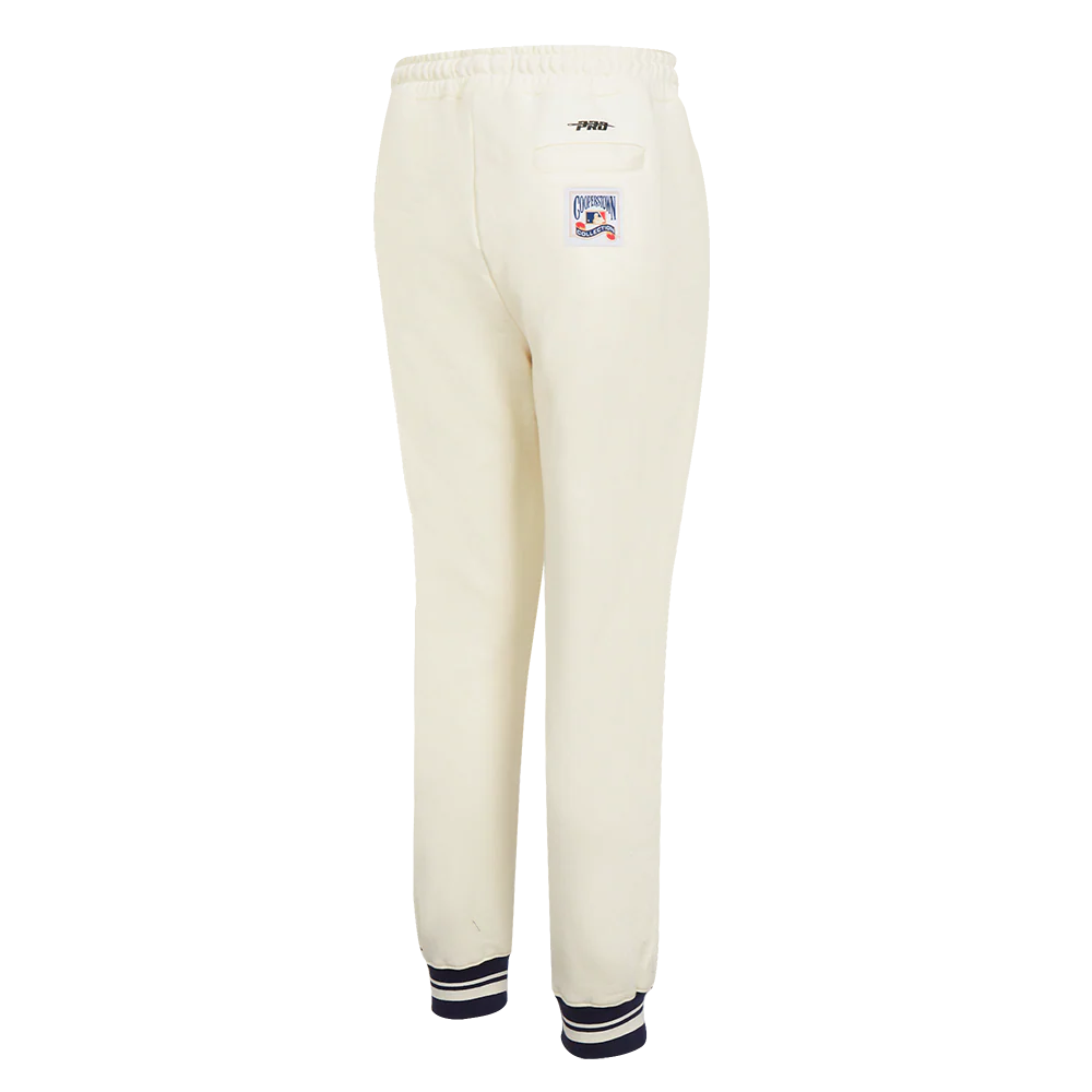 MLB TAMPA BAY RAYS RETRO CLASSIC WOMEN'S RIB SWEATPANT (EGGSHELL/ MIDNIGHT NAVY) - Image 3
