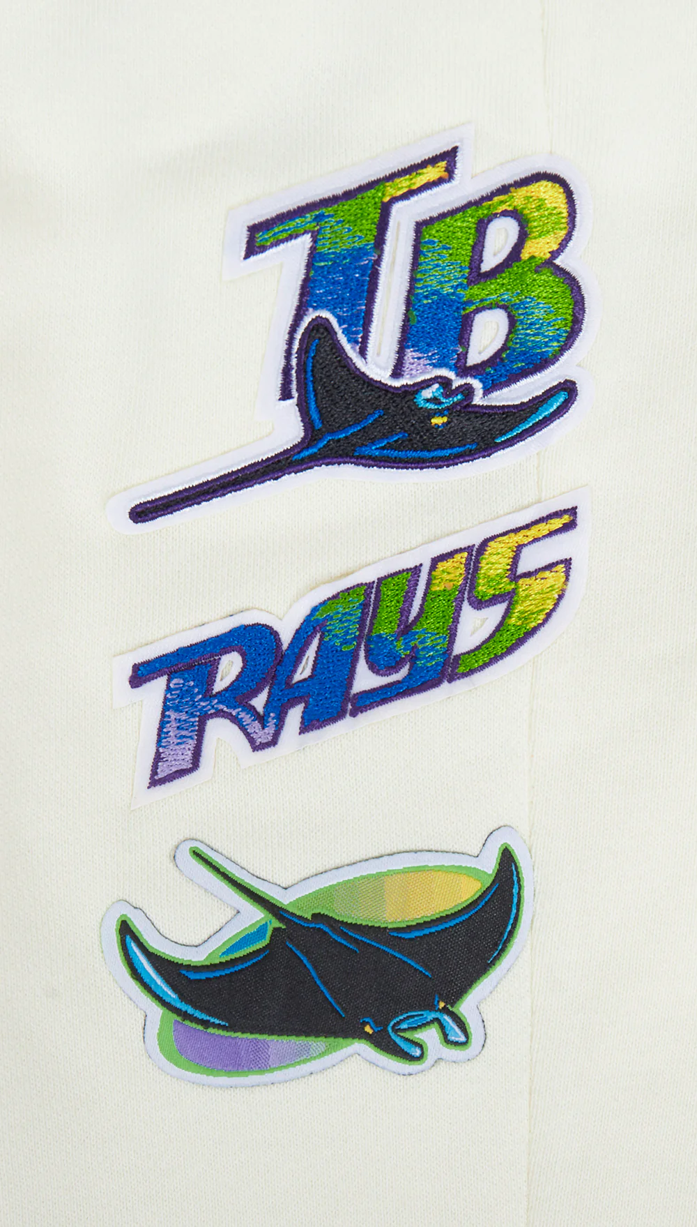 MLB TAMPA BAY RAYS RETRO CLASSIC WOMEN'S RIB SWEATPANT (EGGSHELL/ MIDNIGHT NAVY) - Image 5