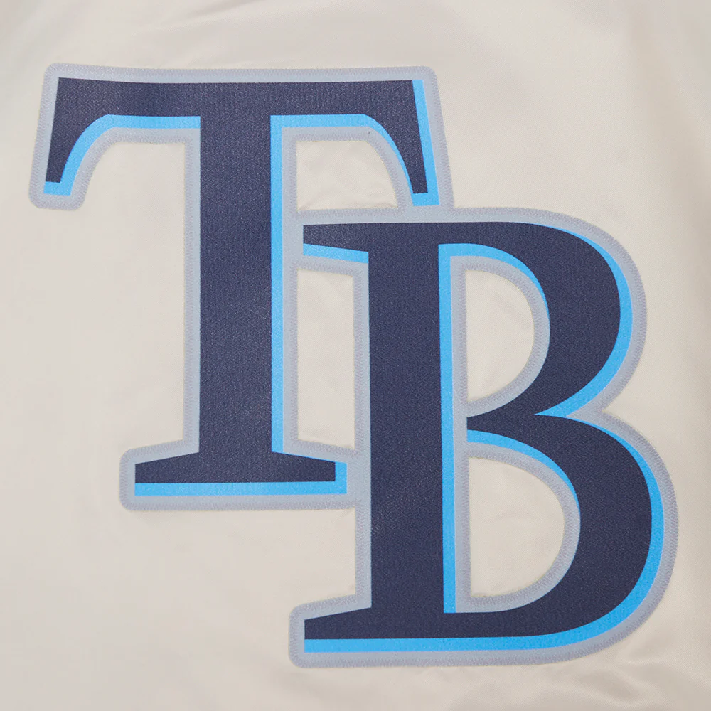 MLB TAMPA BAY RAYS CLASSIC WOMEN'S SATIN JACKET (SILVER) - Image 9
