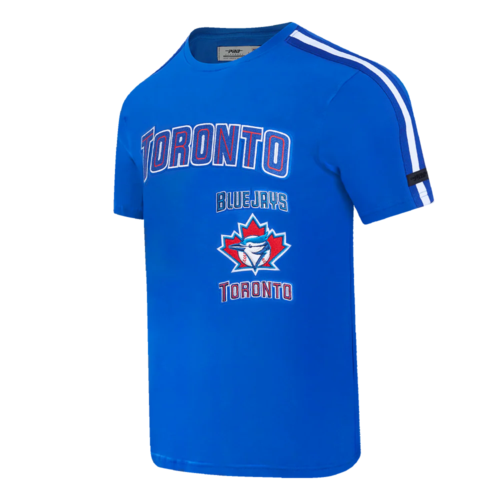 MLB TORONTO BLUE JAYS RETRO CLASSIC MEN'S STRIPED TOP (ROYAL BLUE) - Image 2