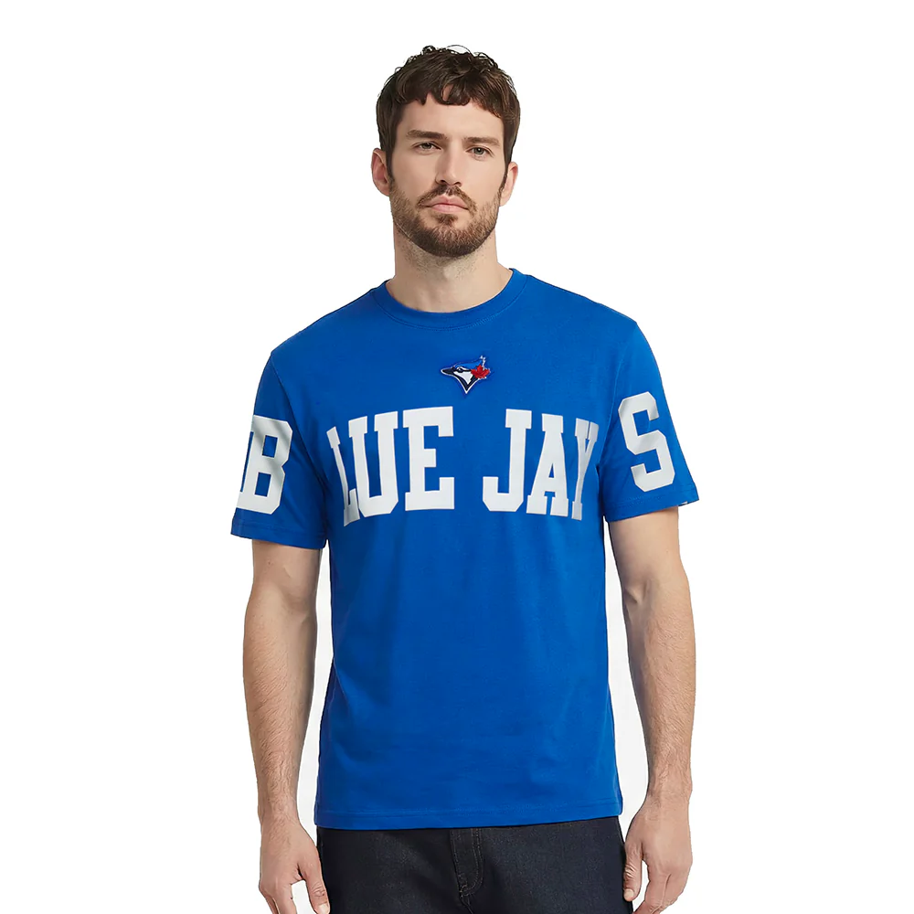 NEW YORK YANKEES LIVING LARGE MEN'S CJ DROP SHOULDER TEE (ROYAL BLUE)