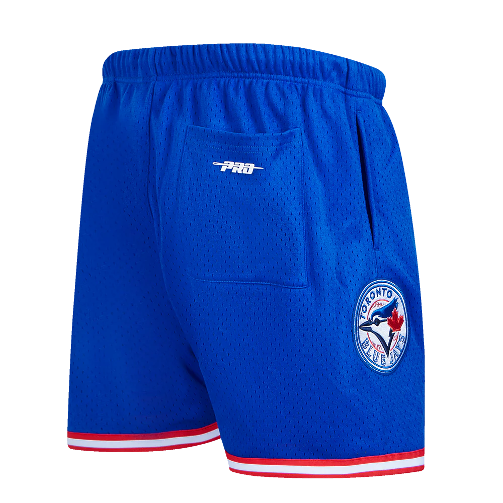 MLB TORONTO BLUE JAYS CLASSIC MESH MEN'S SHORT (ROYAL BLUE/RED) - Image 4
