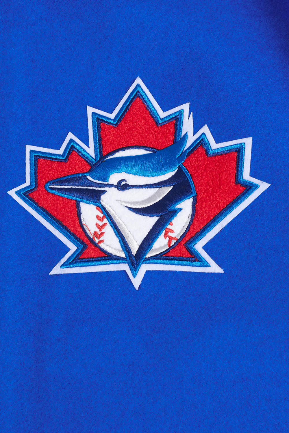 MLB TORONTO BLUE JAYS RETRO CLASSIC MEN'S RIB WOOL VARSITY JACKET (ROYAL BLUE/WHITE) - Image 6