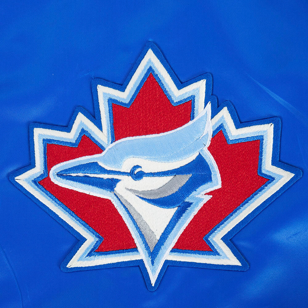 MLB TORONTO BLUE JAYS MODERN ORIGINALS MEN'S SATIN JACKET (ROYAL BLUE) - Image 8