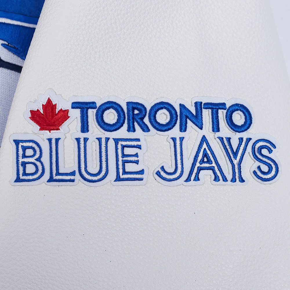 MLB TORONTO BLUE JAYS CITY ARCH MEN'S WOOL VARSITY JACKET (ROYAL BLUE/WHITE) - Image 7