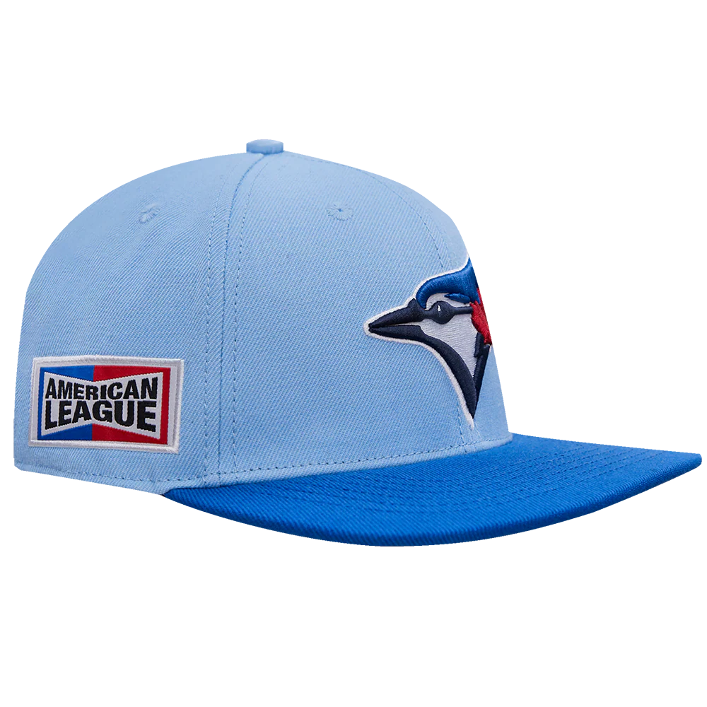 MLB TORONTO BLUE JAYS FAST LANE LOGO WOOL STRAPBACK HAT (UNIVERSITY BLUE/ ROYAL BLUE) - Image 2