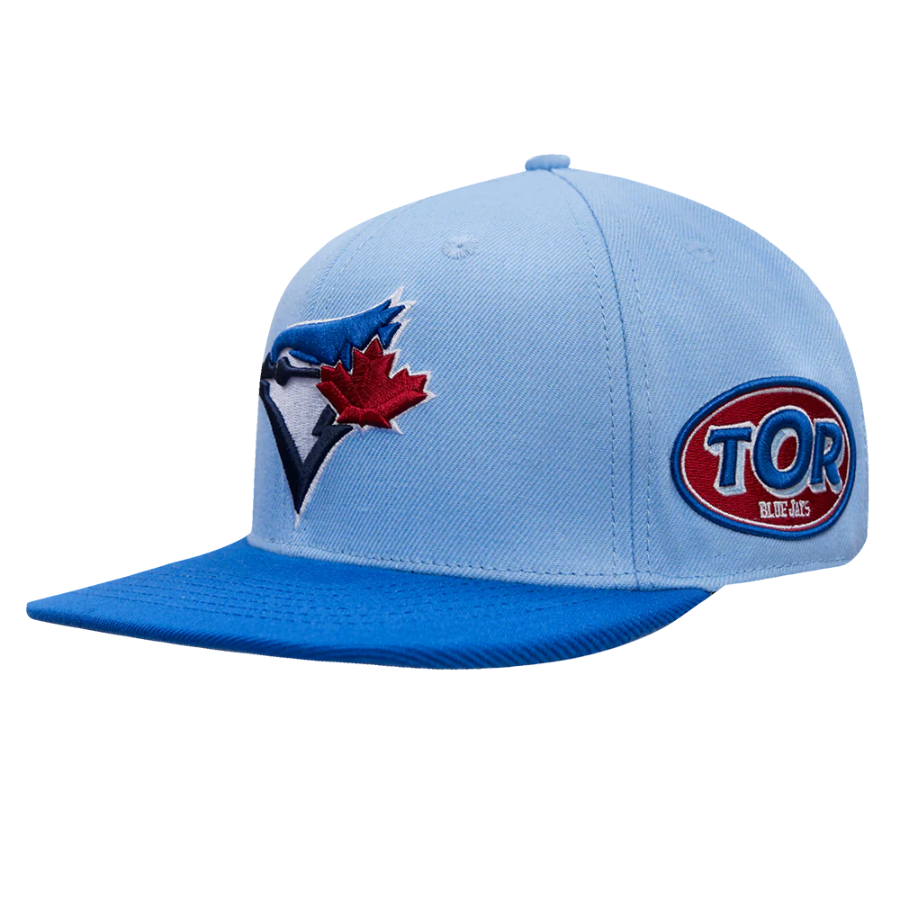 MLB TORONTO BLUE JAYS FAST LANE LOGO WOOL STRAPBACK HAT (UNIVERSITY BLUE/ ROYAL BLUE) - Image 3