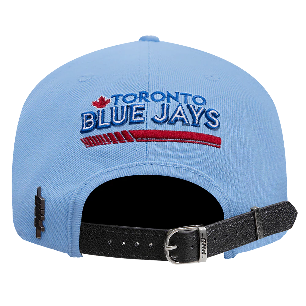MLB TORONTO BLUE JAYS FAST LANE LOGO WOOL STRAPBACK HAT (UNIVERSITY BLUE/ ROYAL BLUE) - Image 5