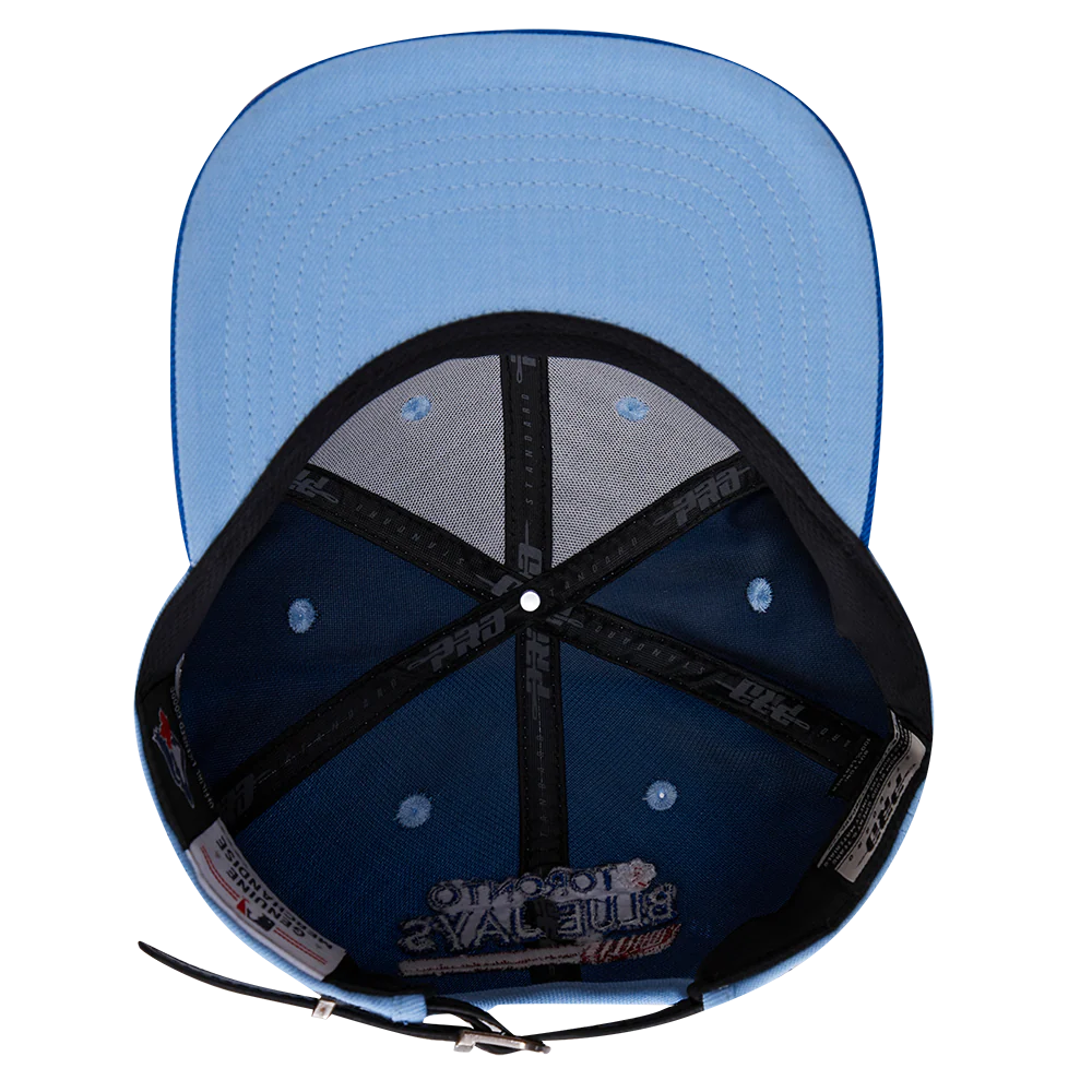 MLB TORONTO BLUE JAYS FAST LANE LOGO WOOL STRAPBACK HAT (UNIVERSITY BLUE/ ROYAL BLUE) - Image 6
