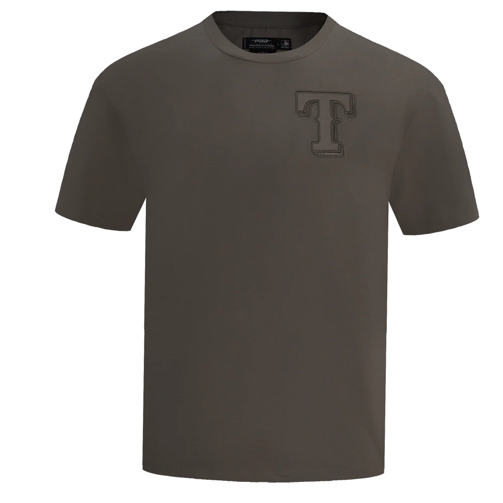 MLB TEXAS RANGERS NEUTRAL MEN'S DROP SHOULDER TOP (DARK TAUPE)