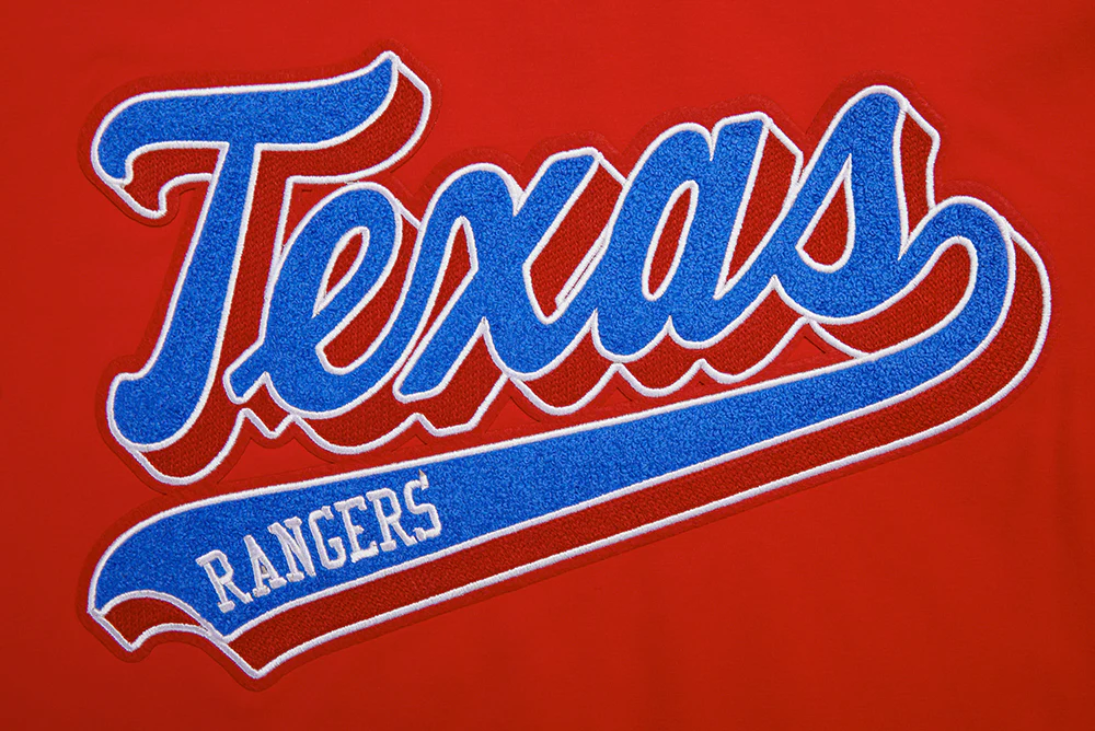 MLB TEXAS RANGERS SCRIPT TAIL MEN'S TOPS (RED) - Image 5
