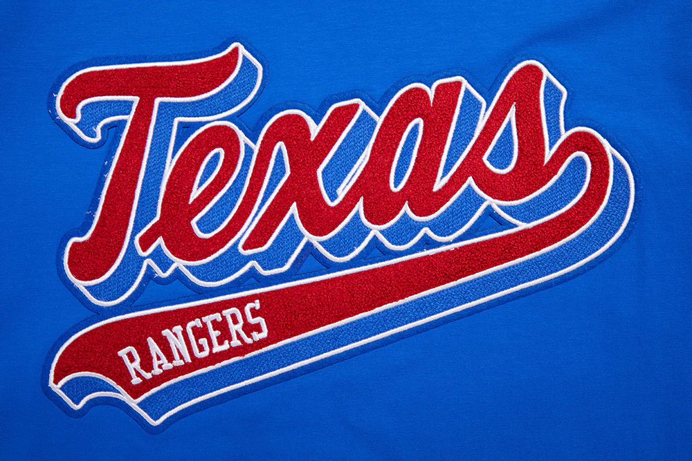 MLB TEXAS RANGERS SCRIPT TAIL MEN'S TOPS (ROYAL BLUE) - Image 5