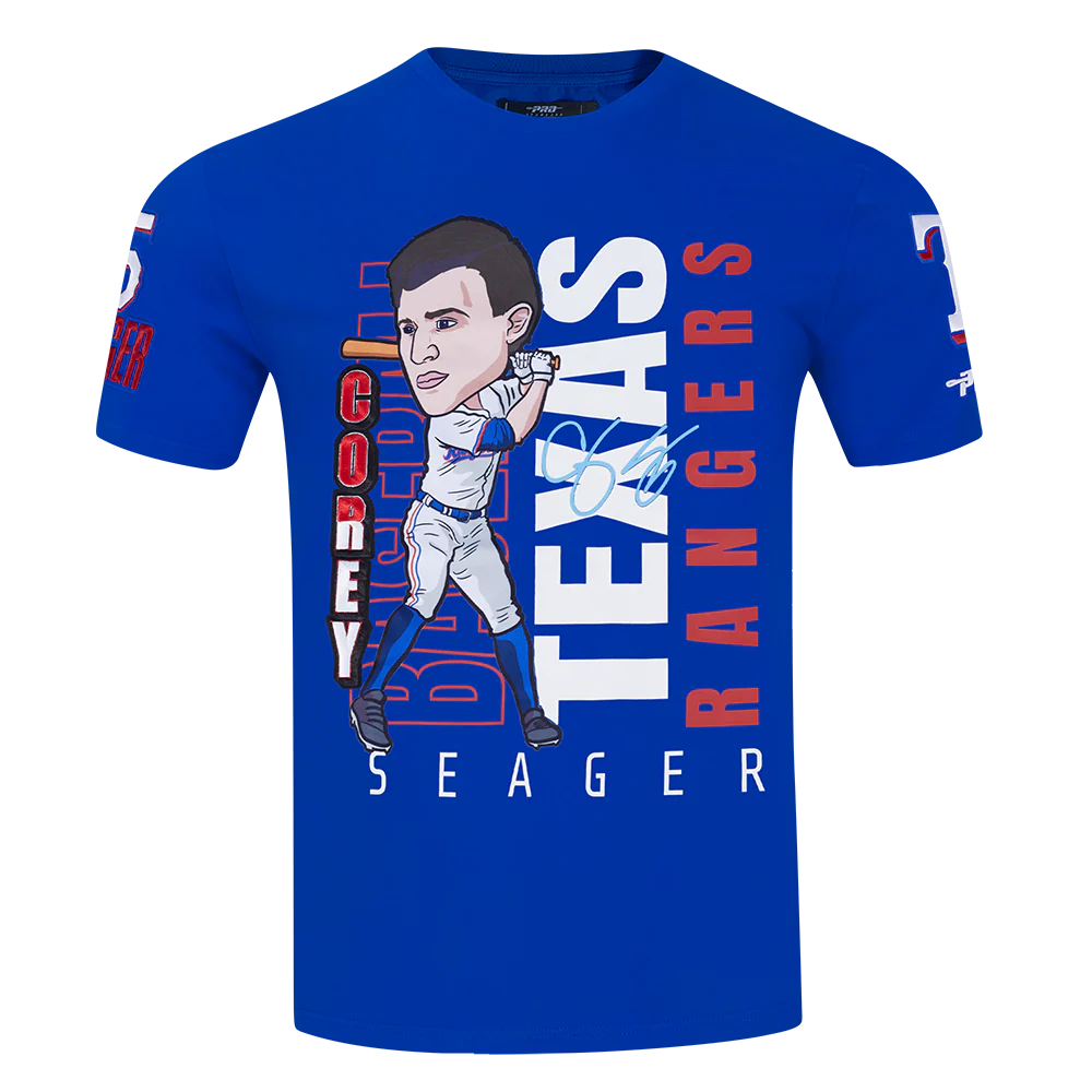 MLB TEXAS RANGERS COREY SEAGER #5 REMIX AVATAR SINGLE JERSEY MEN'S TOP (ROYAL BLUE)