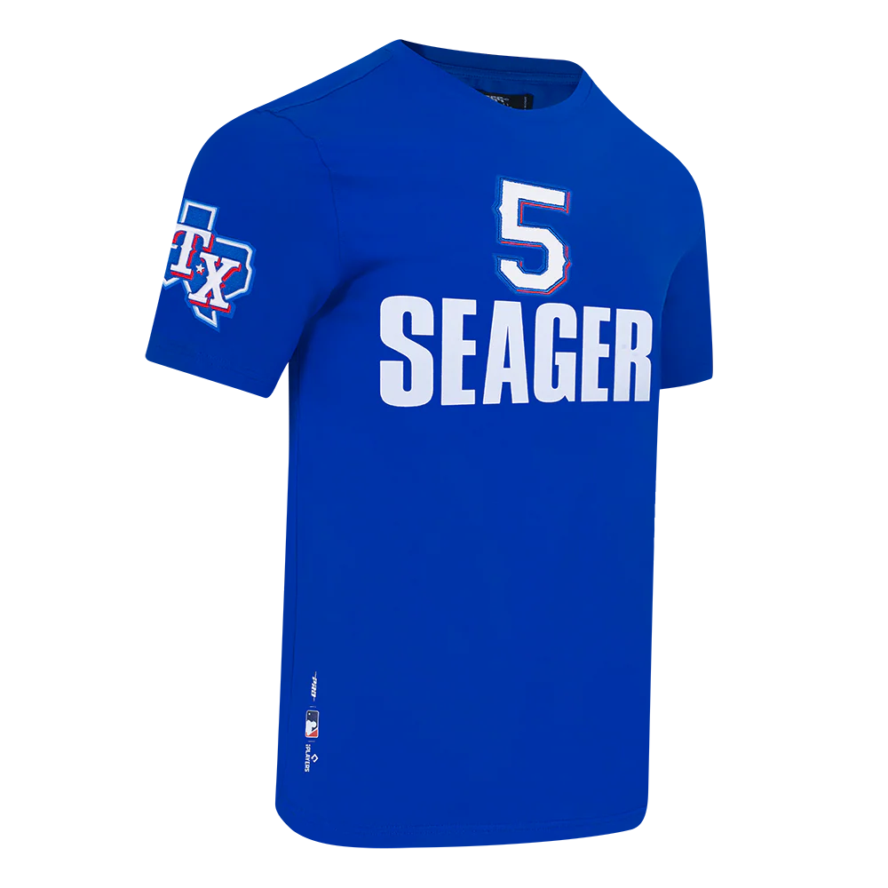 MLB TEXAS RANGERS COREY SEAGER #5 CLASSIC MEN'S SINGLE JERSEY MEN'S TOP (ROYAL BLUE) - Image 3