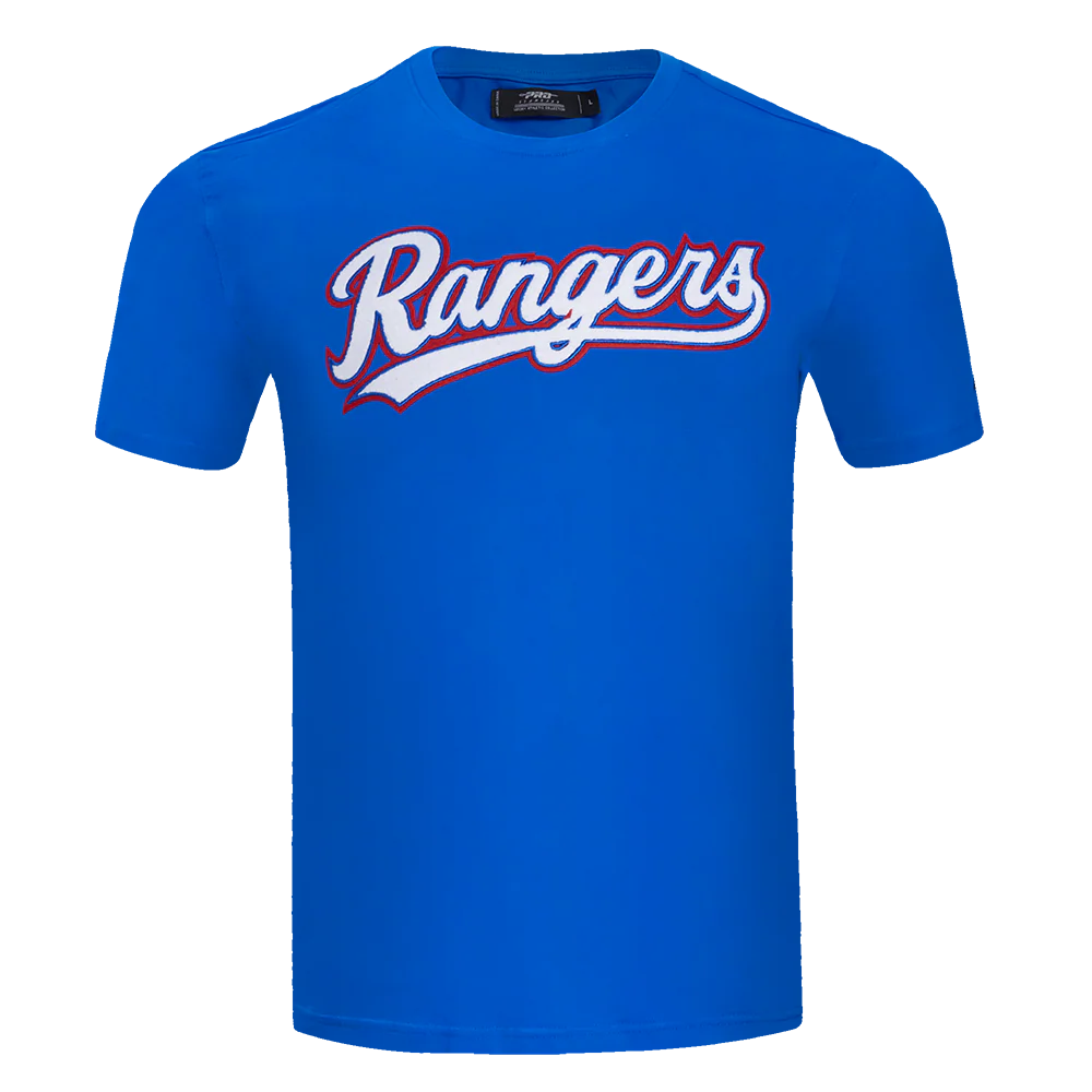 MLB TEXAS RANGERS CLASSIC CHENILLE MEN'S S/S TEE (ROYAL BLUE) - Image 3