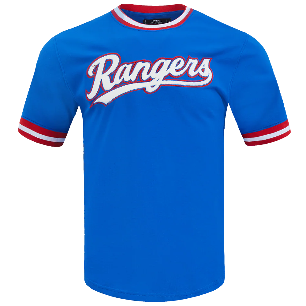 MLB TEXAS RANGERS CLASSIC CHENILLE MEN'S TOP (ROYAL BLUE)