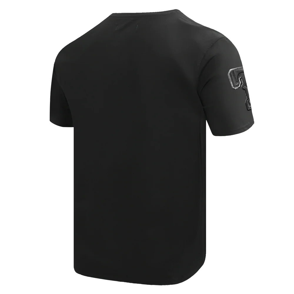 MLB TEXAS RANGERS TRIPLE BLACK SINGLE JERSEY TEE (TRIPLE BLACK) - Image 4