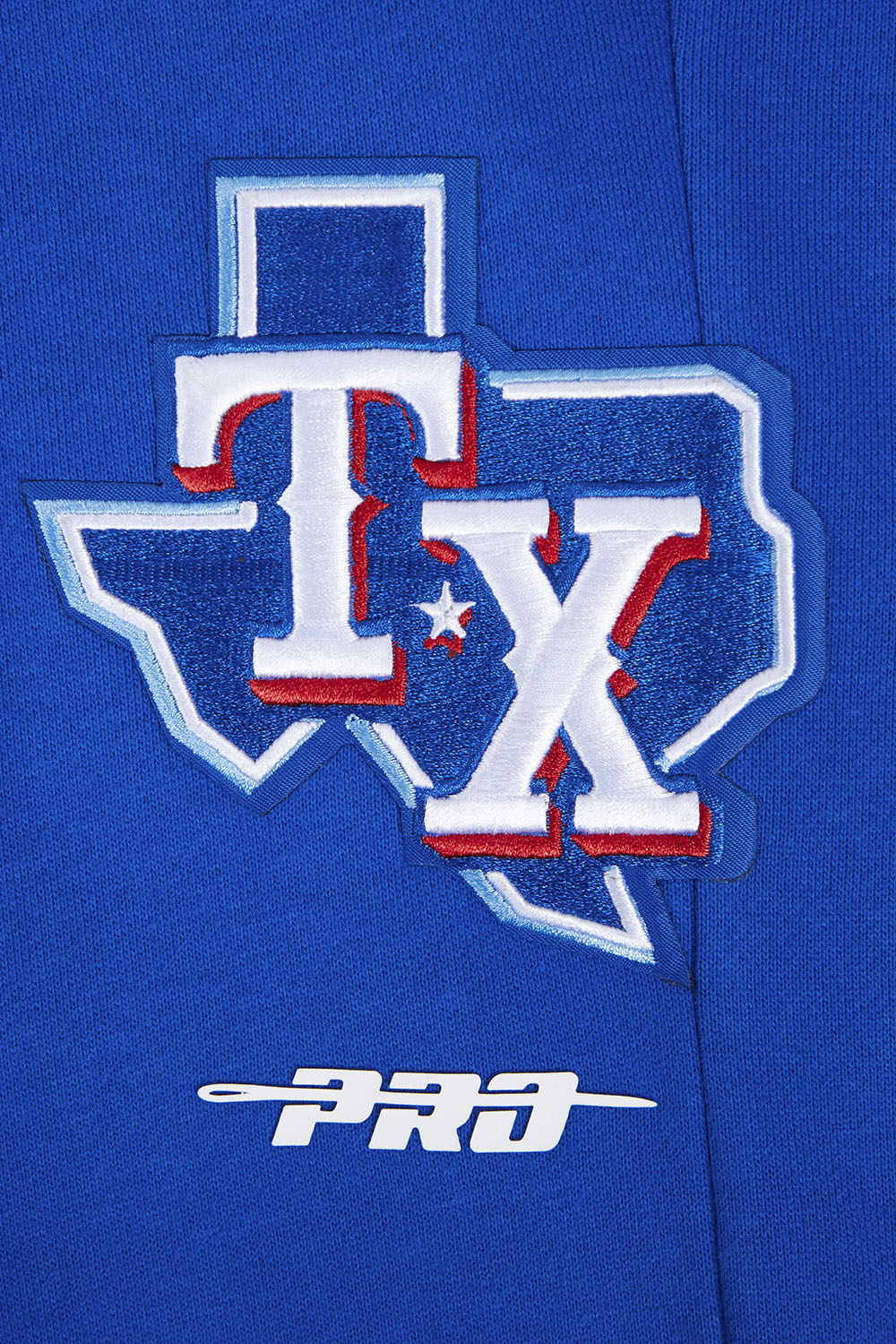 MLB TEXAS RANGERS SCRIPT TAIL MEN'S RIB FLEECE SWEATPANT (ROYAL BLUE/RED) - Image 6
