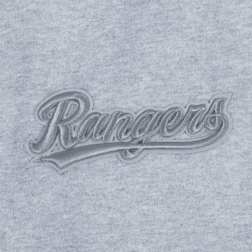 MLB TEXAS RANGERS NEUTRAL MEN'S DROP SHOULDER PULLOVER HOODIE (DARK HEATHER GRAY) - Image 6