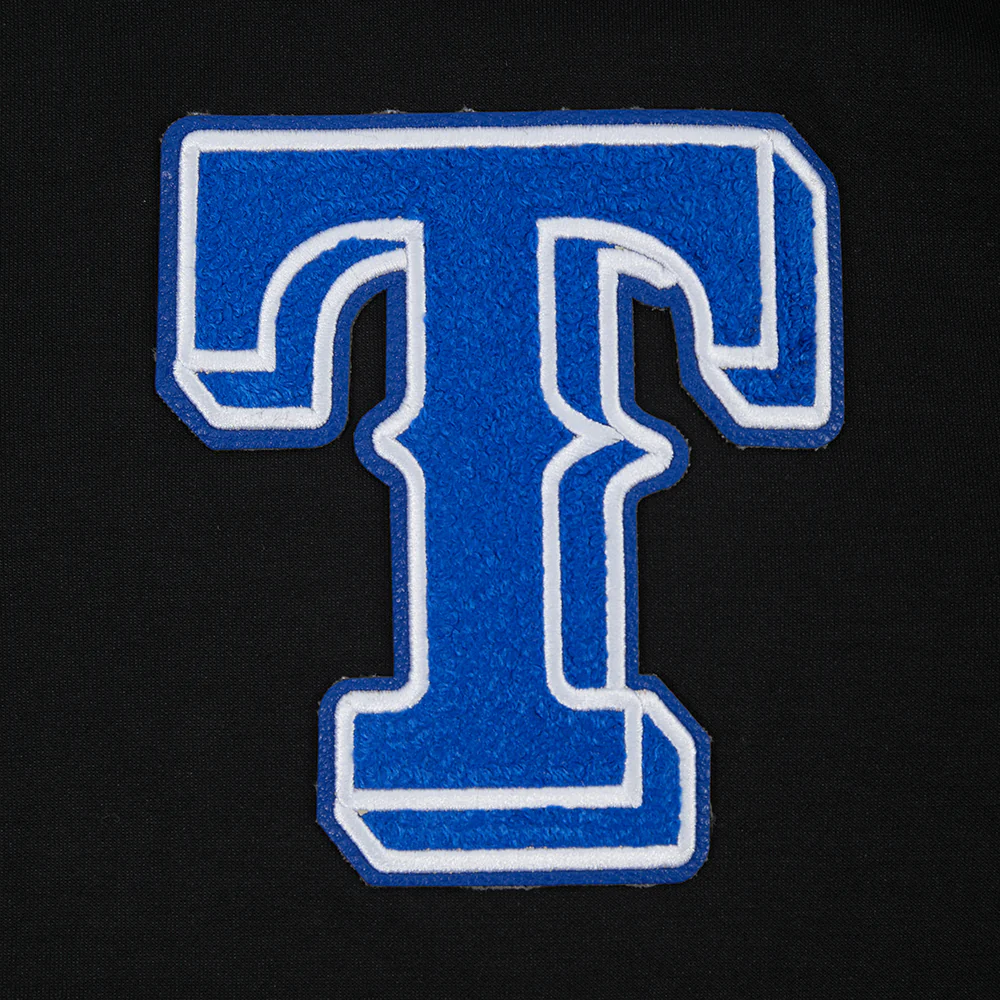 MLB TEXAS RANGERS TC TONAL OUTLINE MEN'S DK FZ PO HOODIE (BLACK) - Image 5