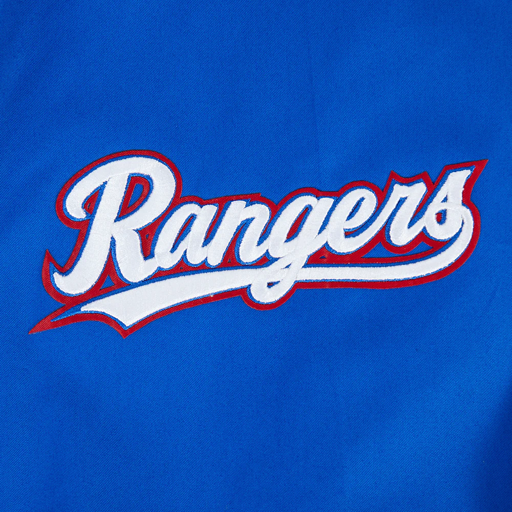 MLB TEXAS RANGERS WINGSPAN MEN'S TWILL JACKET (ROYAL BLUE) - Image 5