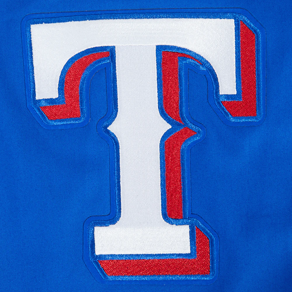 MLB TEXAS RANGERS WINGSPAN MEN'S TWILL JACKET (ROYAL BLUE) - Image 7