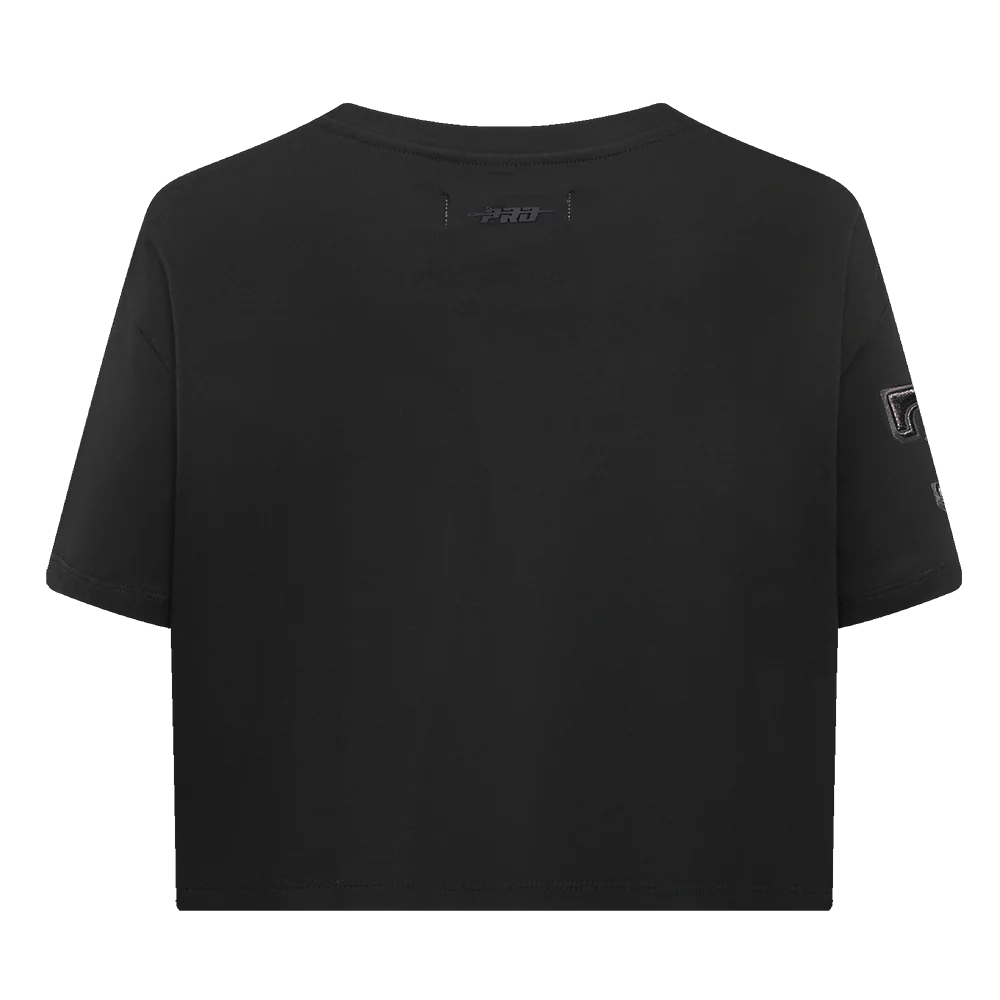 MLB TEXAS RANGERS NEUTRAL WOMEN'S BOXY TOP (BLACK) - Image 3