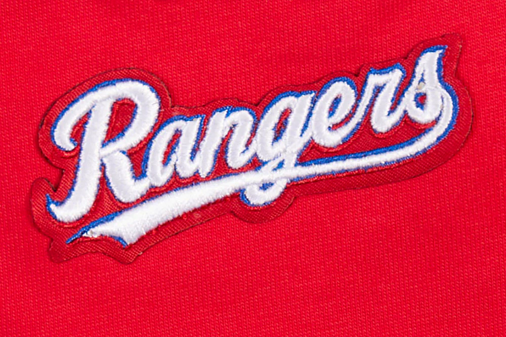 MLB TEXAS RANGERS SCRIPT TAIL WOMEN'S BOYFRIEND TOP (RED) - Image 5