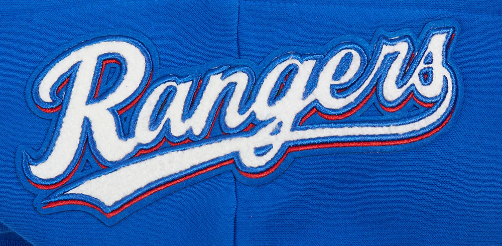 MLB TEXAS RANGERS CLASSIC WOMEN'S FLEECE PULLOVER HOODIE (ROYAL BLUE) - Image 7