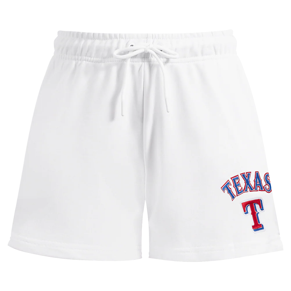 MLB TEXAS RANGERS CLASSIC WOMEN'S FLEECE SHORT (WHITE) - Image 2