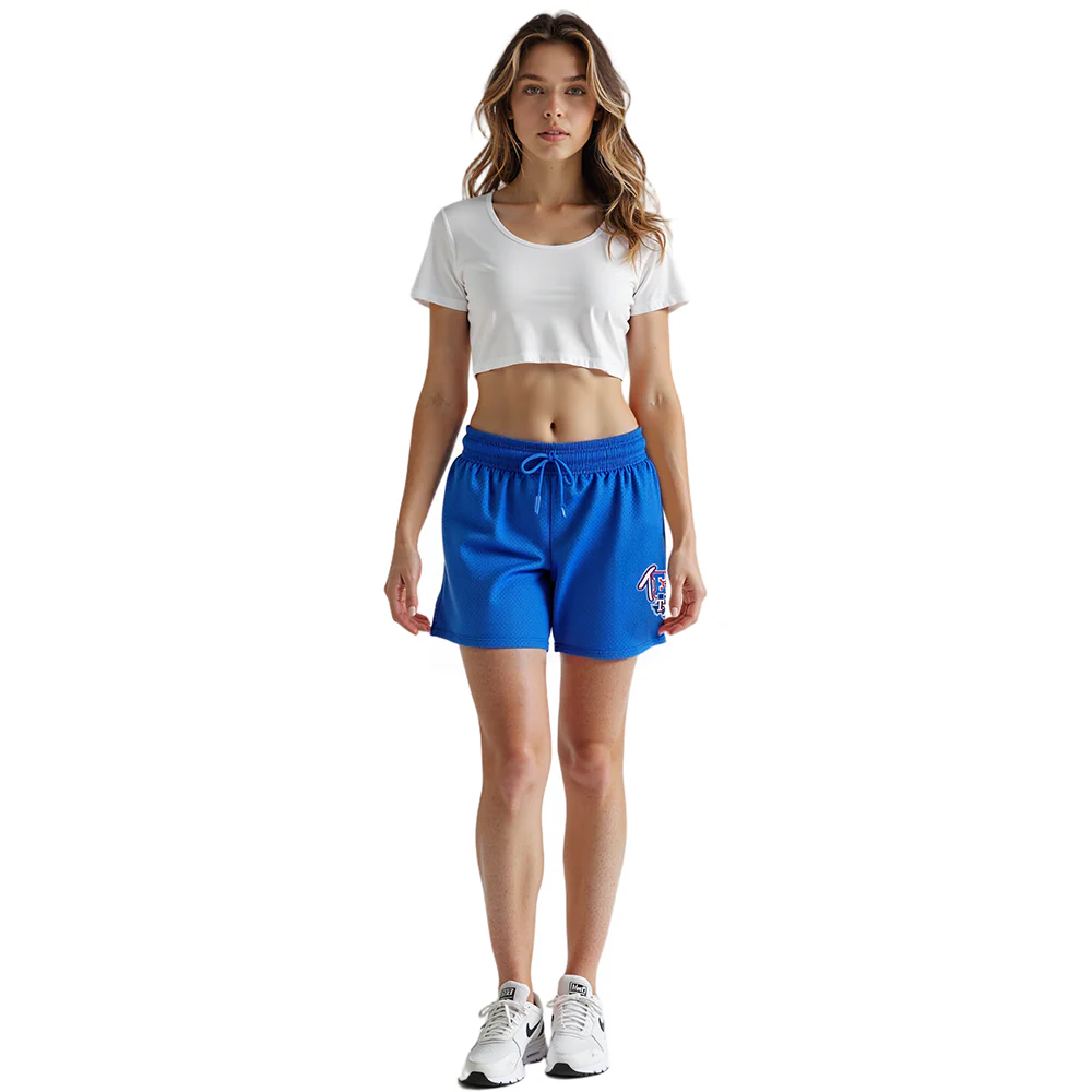 MLB TEXAS RANGERS CITY RANSOM WOMEN'S MESH BASKETBALL SHORT (ROYAL BLUE) - Image 3
