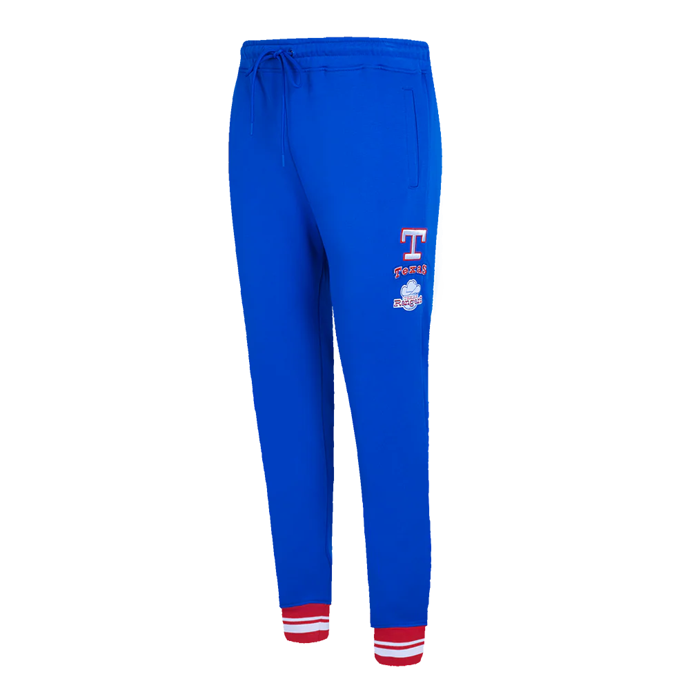 MLB TEXAS RANGERS RETRO CLASSIC WOMEN'S RIB SWEATPANT (ROYAL BLUE/RED)