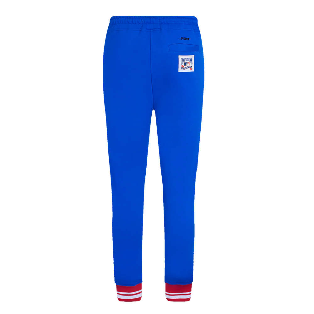 MLB TEXAS RANGERS RETRO CLASSIC WOMEN'S RIB SWEATPANT (ROYAL BLUE/RED) - Image 5