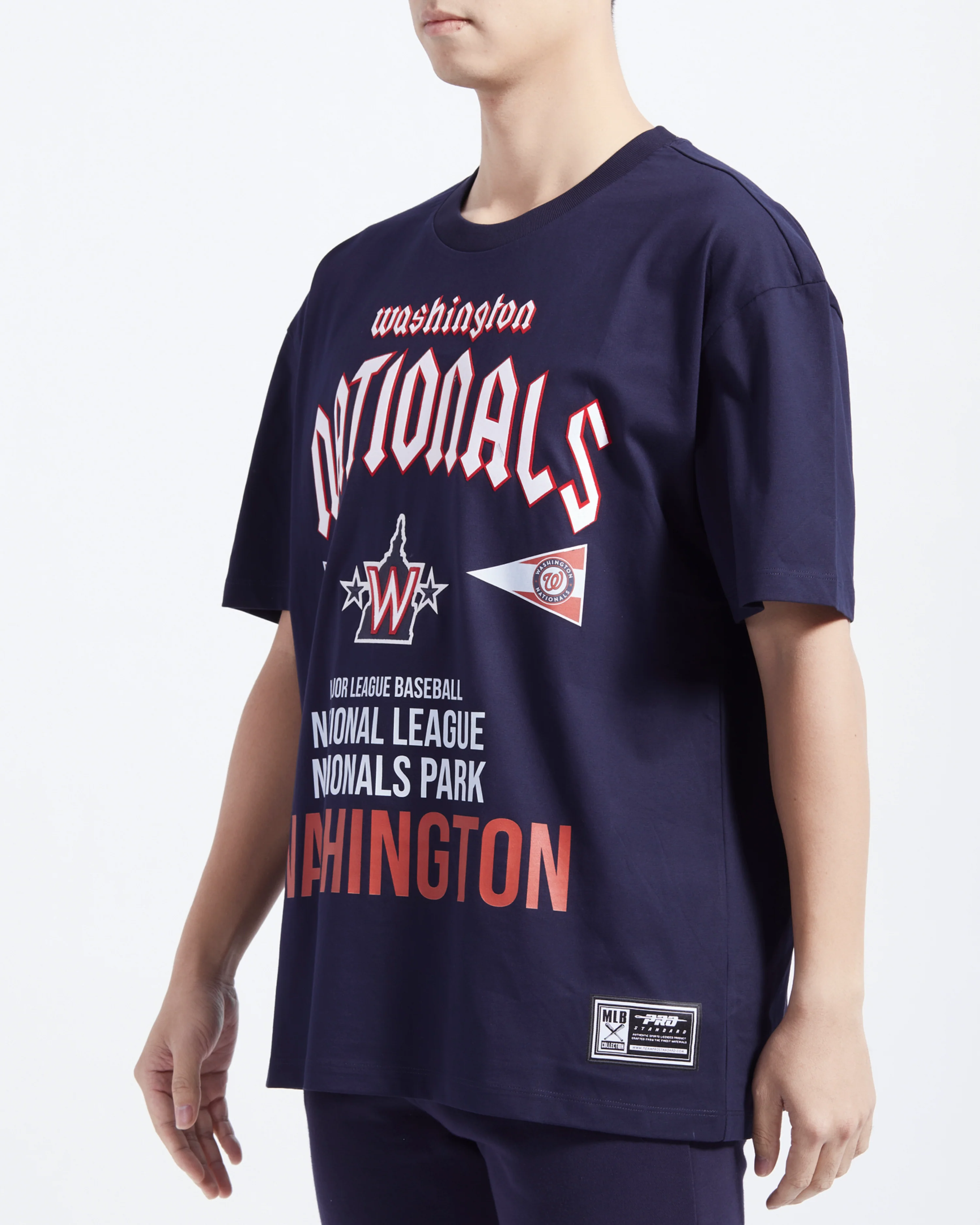 MLB WASHINGTON NATIONALS CITY TOUR CJ DROP SHOULDER TEE (MIDNIGHT NAVY) - Image 2