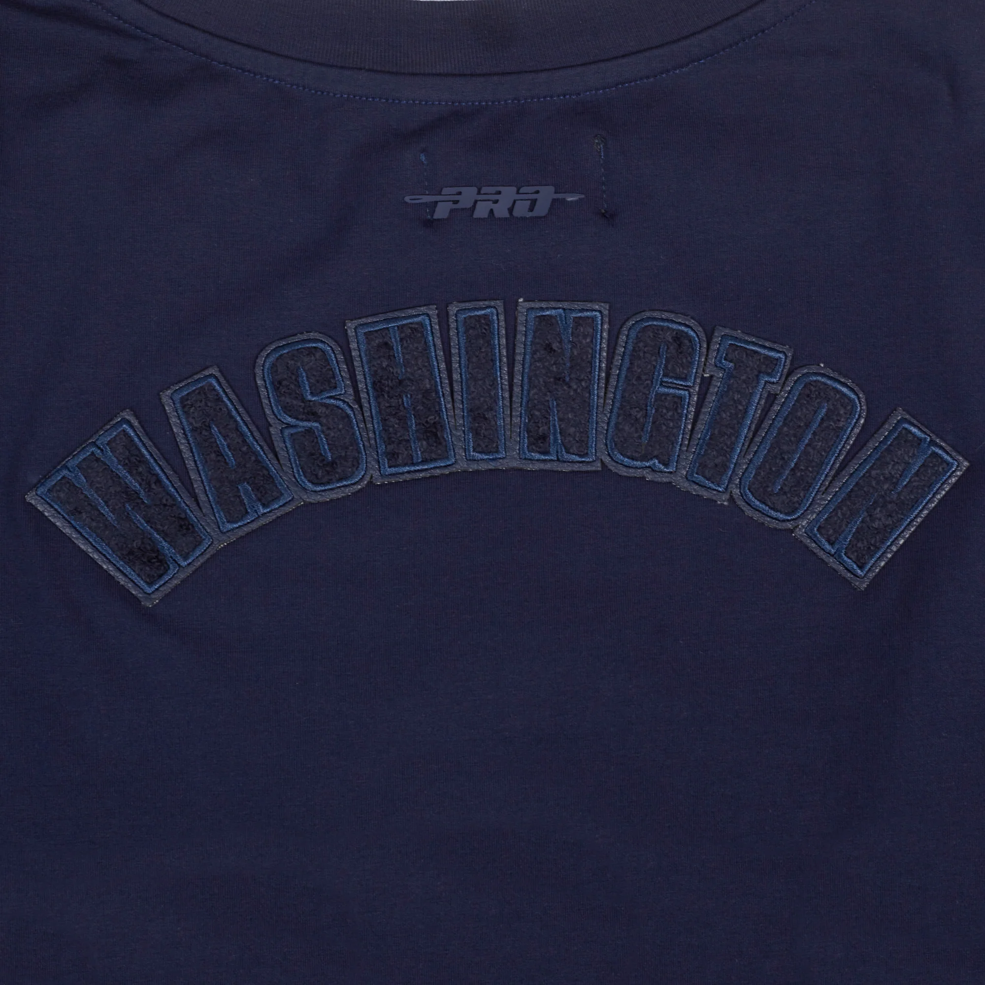 MLB WASHINGTON NATIONALS TRIPLE TONAL SINGLE JERSEY BOXY WOMEN'S TEE (MIDNIGHT NAVY) - Image 7