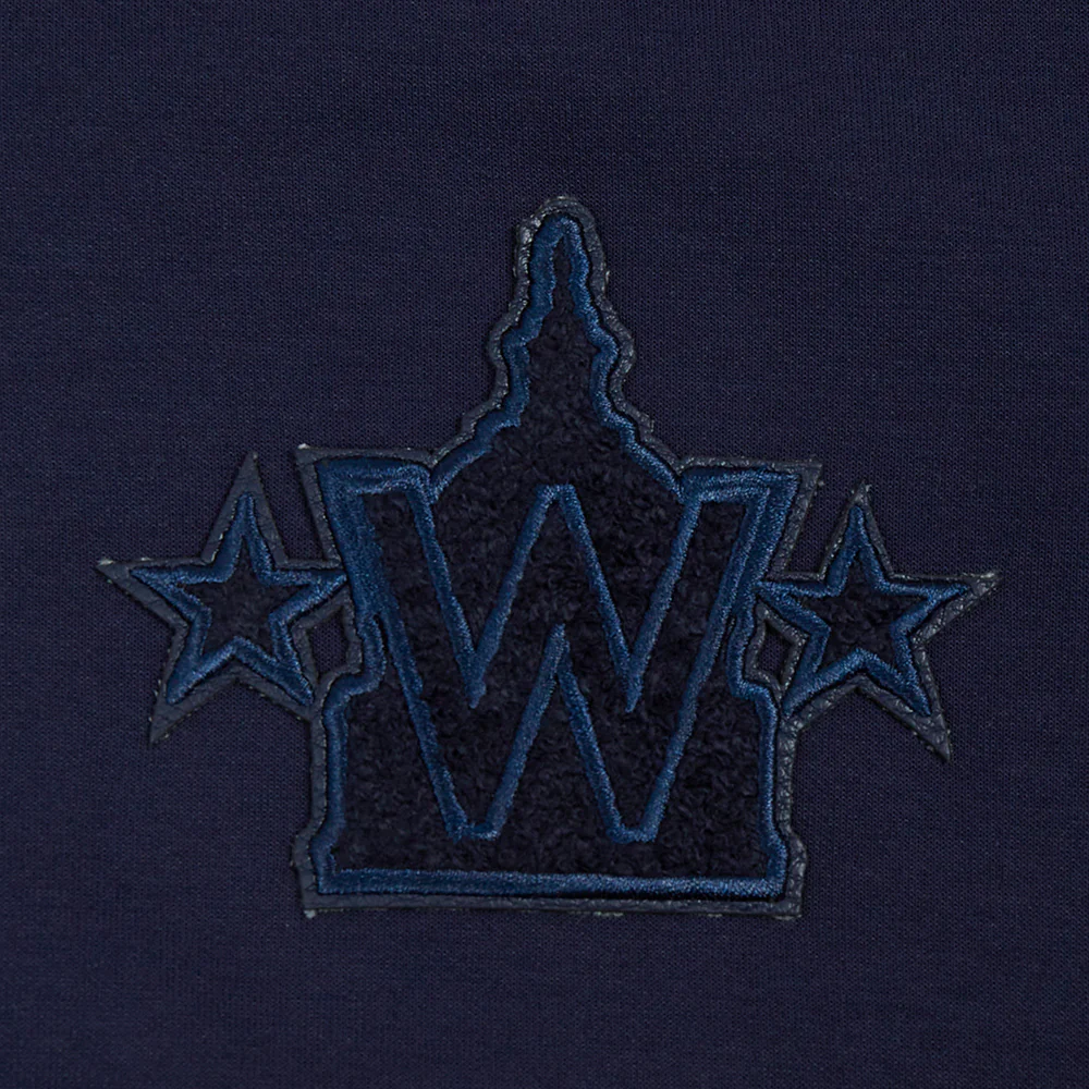 MLB WASHINGTON NATIONALS TRIPLE TONAL WOMEN'S DOUBLE KNIT FULL ZIP HOODIE (MIDNIGHT NAVY) - Image 5