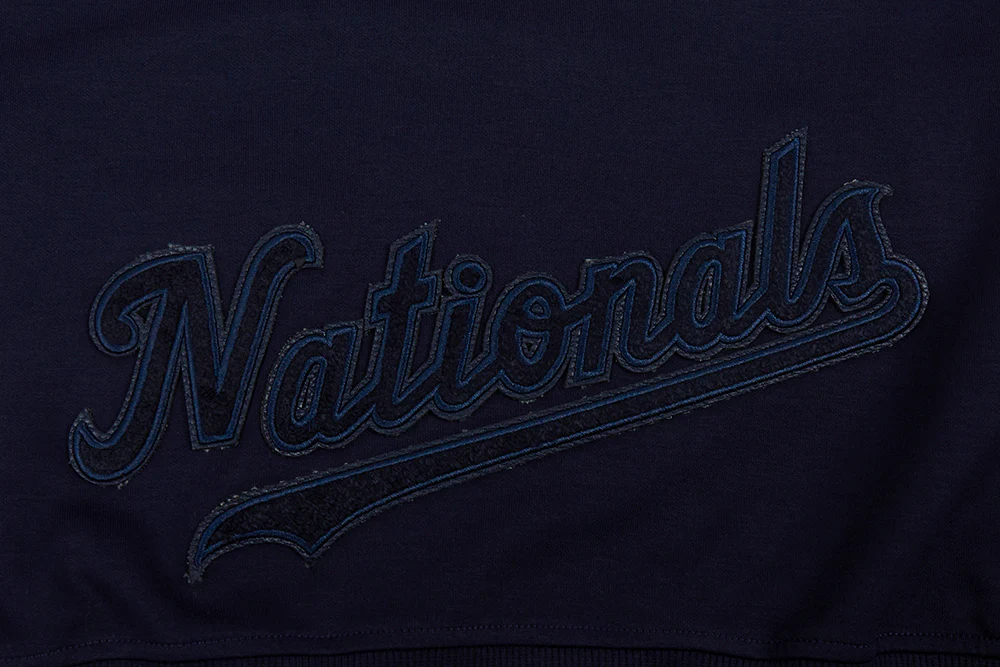 MLB WASHINGTON NATIONALS TRIPLE TONAL WOMEN'S DOUBLE KNIT FULL ZIP HOODIE (MIDNIGHT NAVY) - Image 7