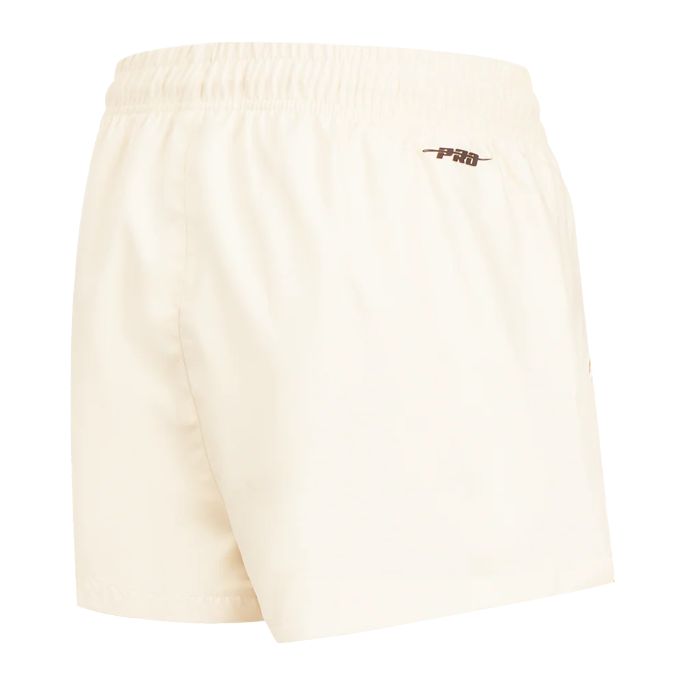 MLB WASHINGTON NATIONALS TRIPLE TONAL W WOVEN WOMEN'S SHORT (EGGSHELL) - Image 3
