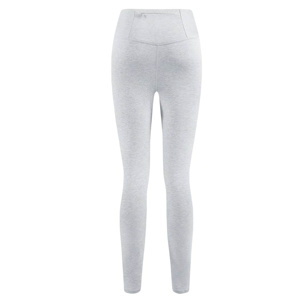 MLB NEW YORK YANKEES OLD ENGLISH WOMEN'S HIGH WAIST JERSEY LEGGING (HEATHER GREY) - Image 4