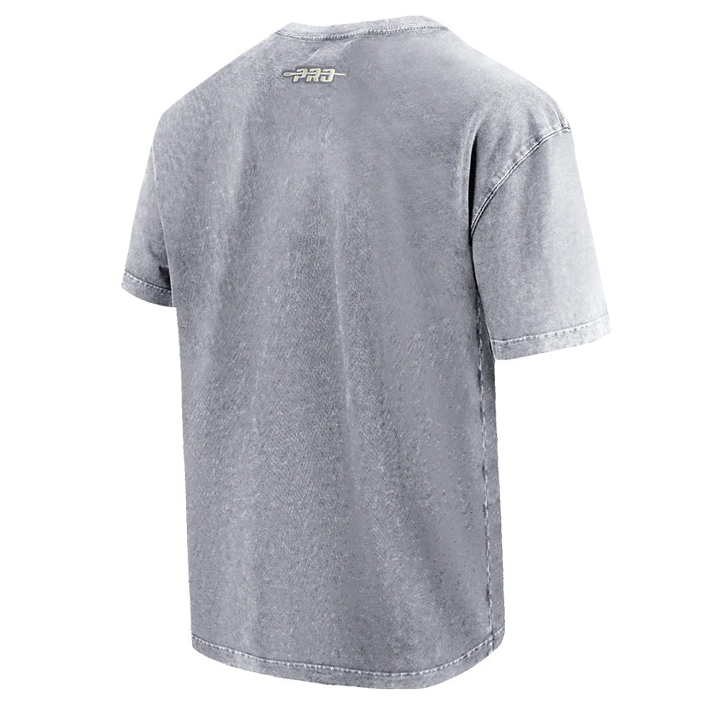 NEW HEIGHTS WASHED CLASSIC MEN'S CJ DROP SHOULDER ENZYME WASH TE (WASHED GREY) - Image 4