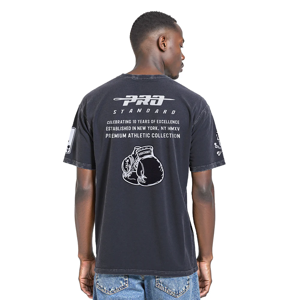 PRO STANDARD NEVER BET AGAINST MEN'S CJ DROP SHOULDER TEE (BLACK) - Image 2