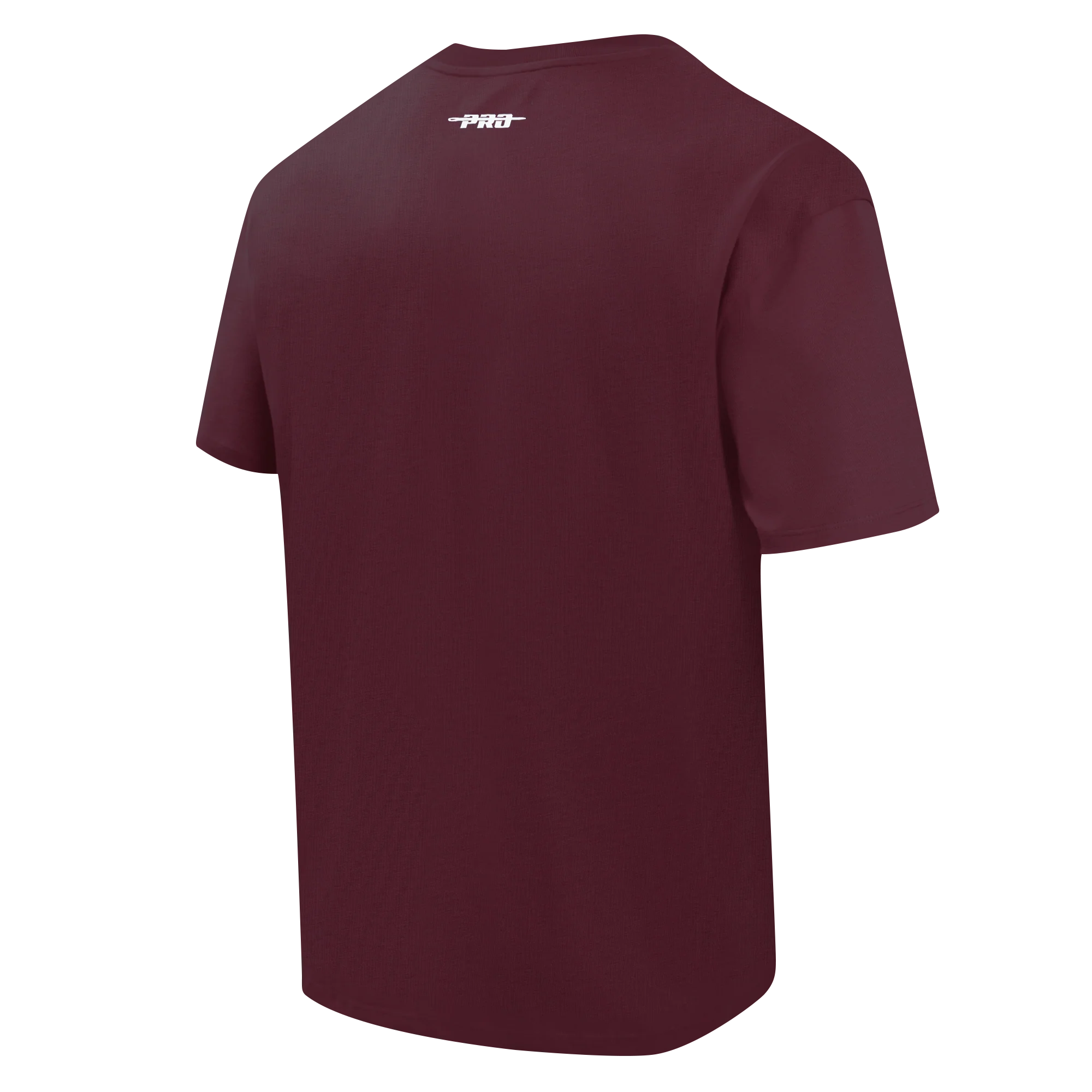 PRO STANDARD CLASSIC CHENILLE WHT LOGO MEN'S CJ DROP SHOULDER TEE (WINE) - Image 4