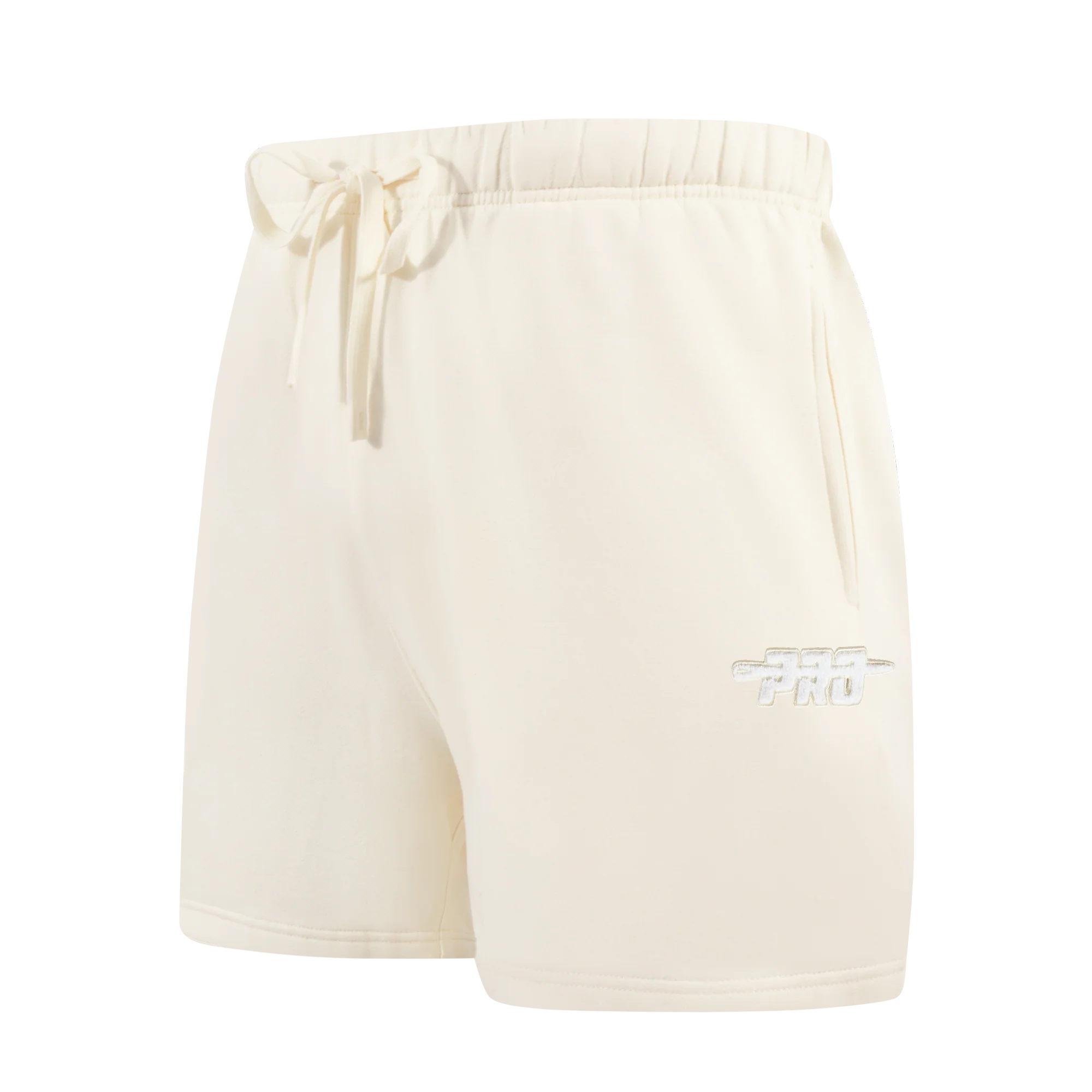 PRO STANDARD CLASSIC CHENILLE WHT LOGO MEN'S FLC SHORT (EGGSHELL)