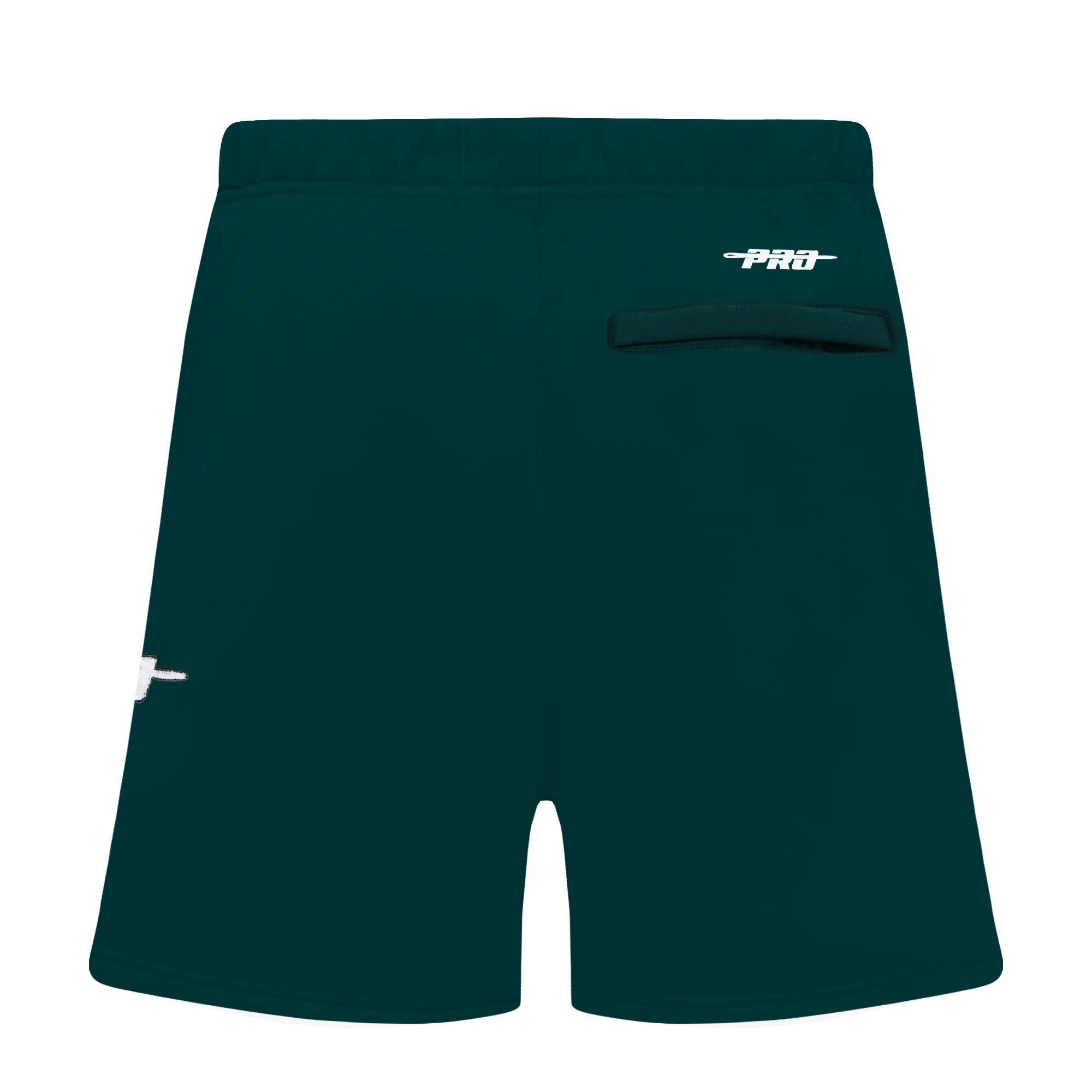 PRO STANDARD CLASSIC CHENILLE WHT LOGO MEN'S FLC SHORT (FOREST GREEN) - Image 4