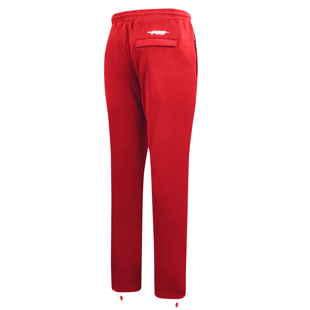 PRO STANDARD CLASSIC MEN'S DBL KNIT TRACK PANT (RED) - Image 3