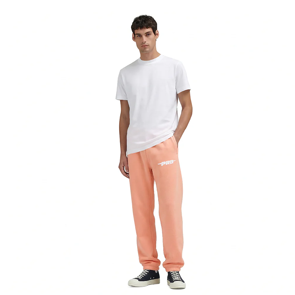 PRO STANDARD CLASSIC CHENILLE WHT LOGO MEN'S FLC SWEATPANT (GUAVA) - Image 3