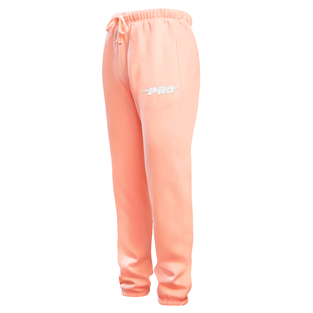 PRO STANDARD CLASSIC CHENILLE WHT LOGO MEN'S FLC SWEATPANT (GUAVA) - Image 4