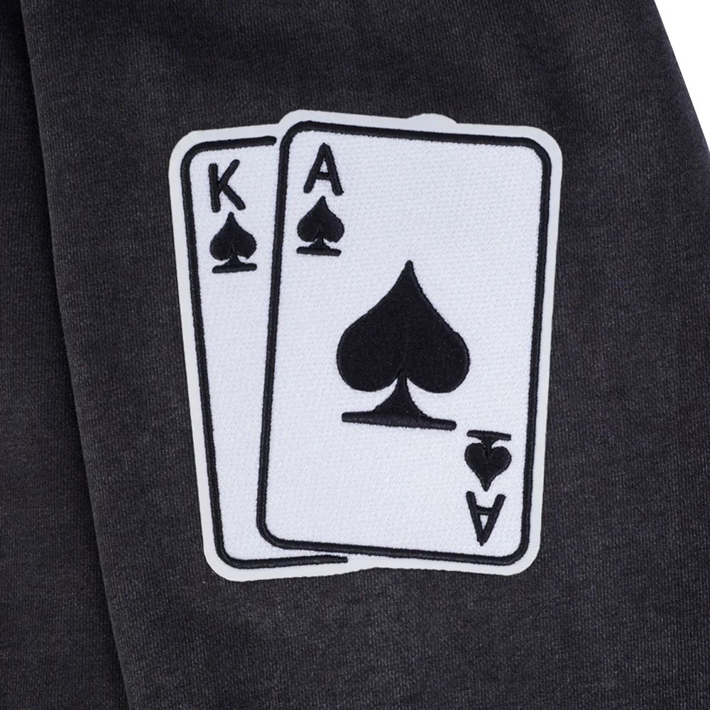 PRO STANDARD NEVER BET AGAINST MEN'S DROP SHOULDER FLC CREWNECK (BLACK) - Image 8